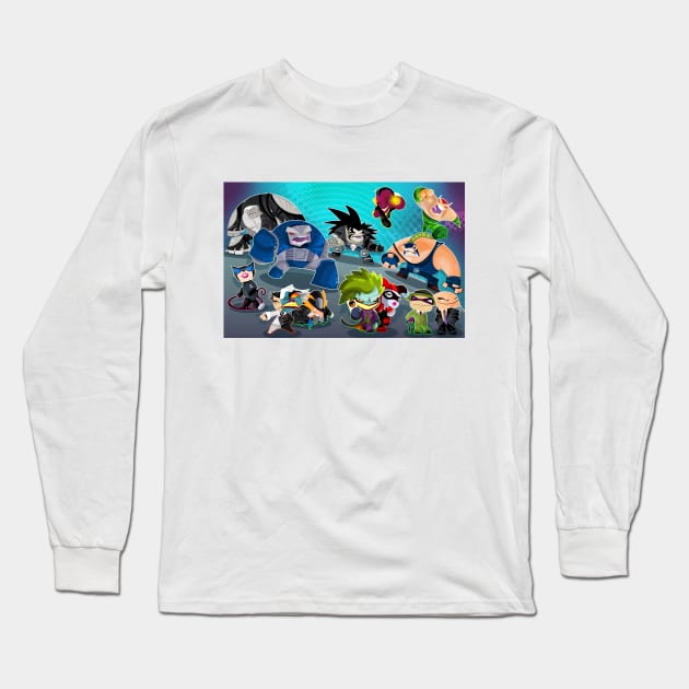 DC Villans Long Sleeve T-Shirt by vancamelot